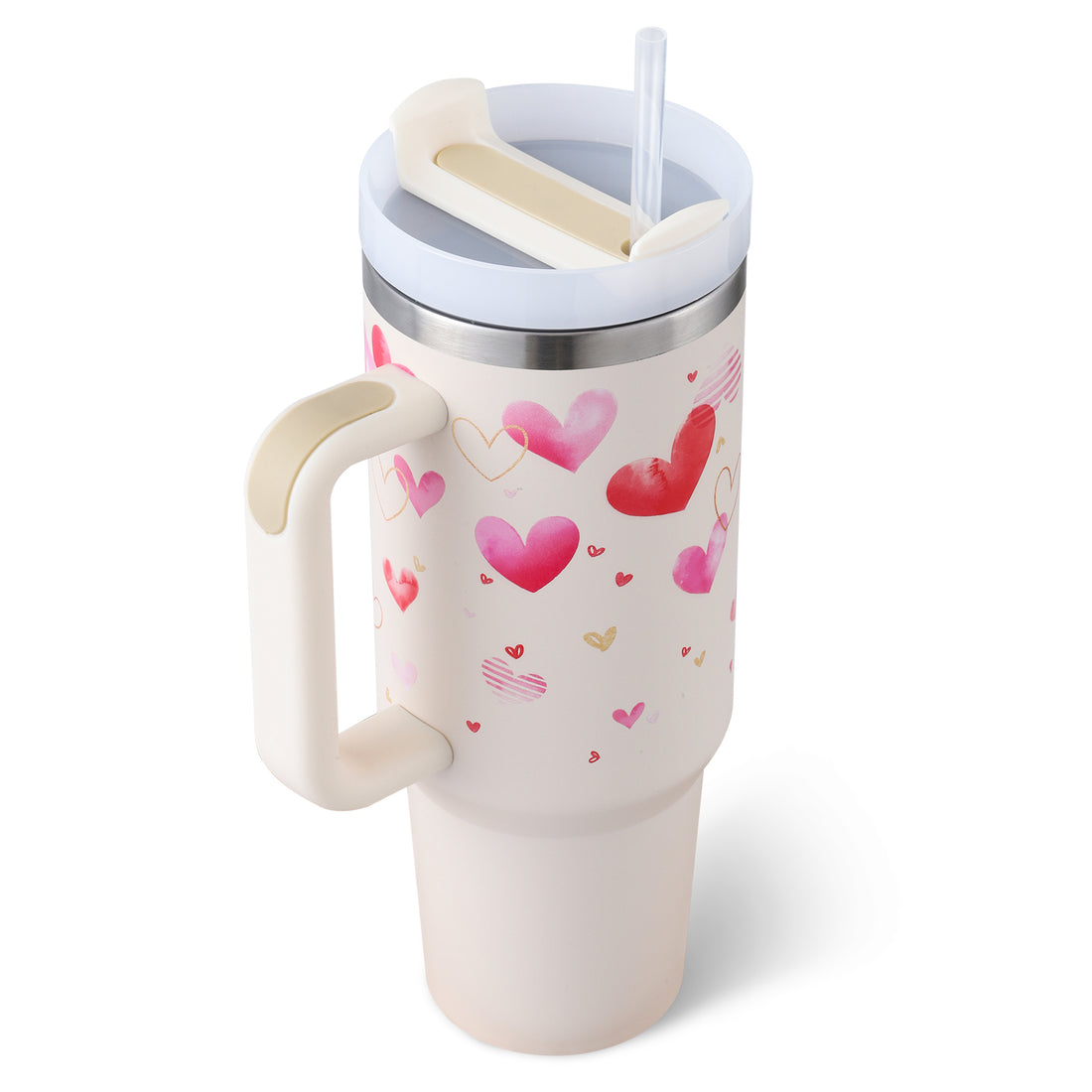 40 Oz Tumbler With Handle Straw Insulated,